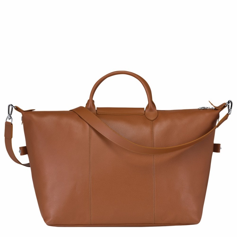 Brown Longchamp Le Foulonne S Men's Travel Bags